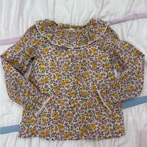 Mini Boden Floral Long Sleeve Blouse